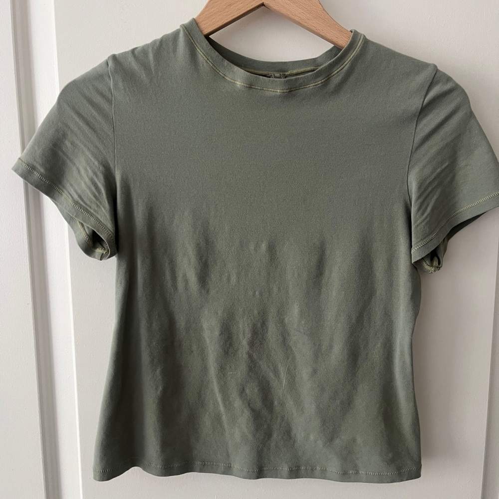 Skims Cotton Jersey T-Shirt - Mineral